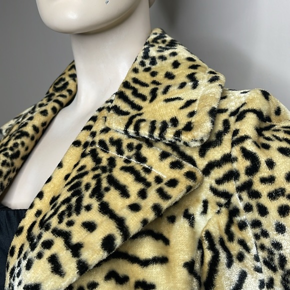 Vintage 60s Animal Print Fur Coat - Picture 15 of 17